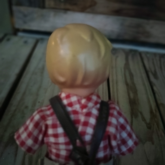 Vintage Celluloid Dancing German Boy Doll 1950s 50s Lederhosen - Picture 5 of 11